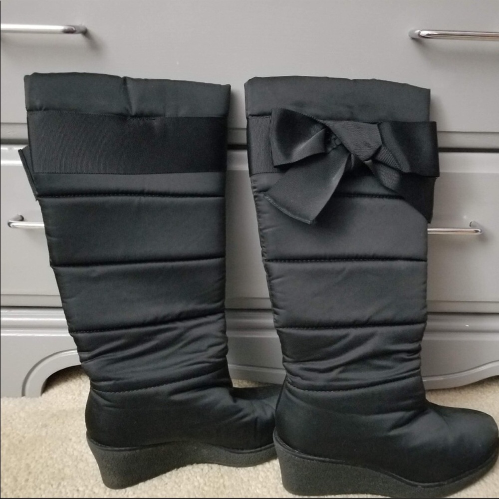 KATE SPADE adorable black snow boots - Picture 2 of 8